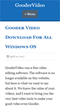 Mobile Screenshot of goodervideo.com